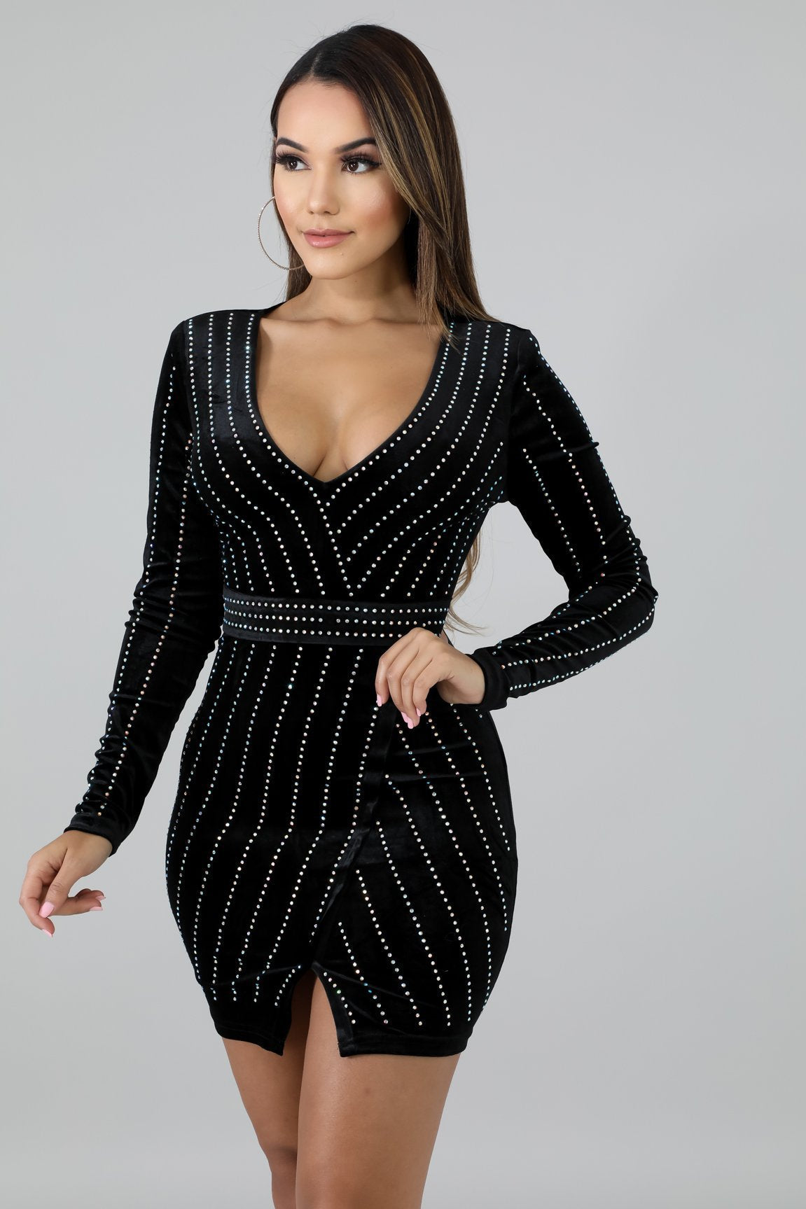 Alexa Velvet Wrap Dress