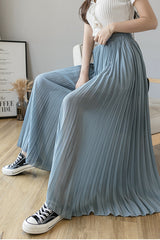 High Waist Loose Thin Pleated Skirts