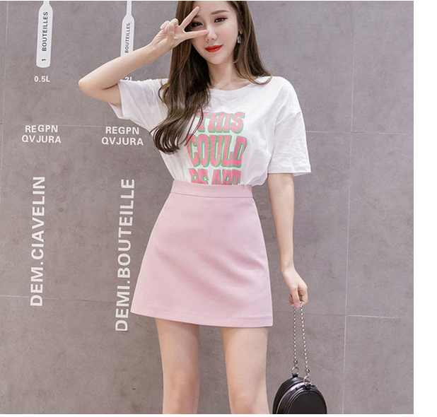 High Waist Office Style Mini Skirts