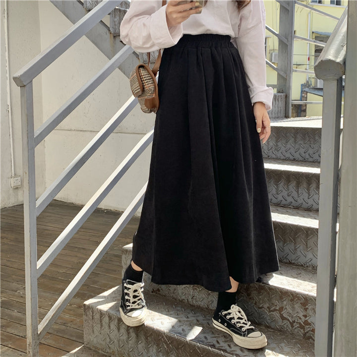 High Waist Vintage Loose Casual Skirts