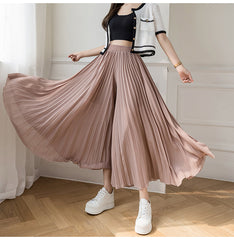 High Waist Loose Thin Pleated Skirts