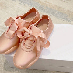 Ballet Satin Bow Sneakers