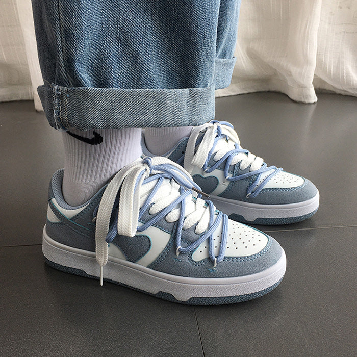 Blue Heart Sneakers