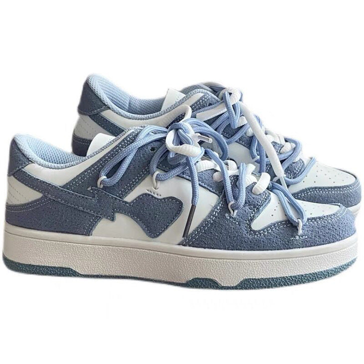 Blue Heart Sneakers