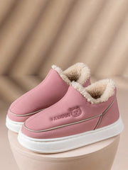 Fleece-lined Indoor Platform Shoes