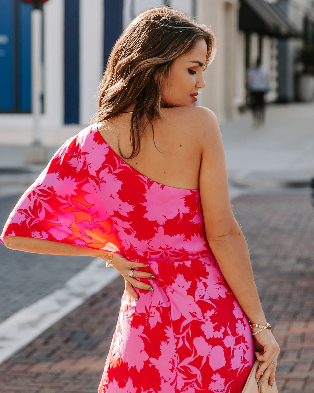 Addicted To Love One Shoulder Midi Dress