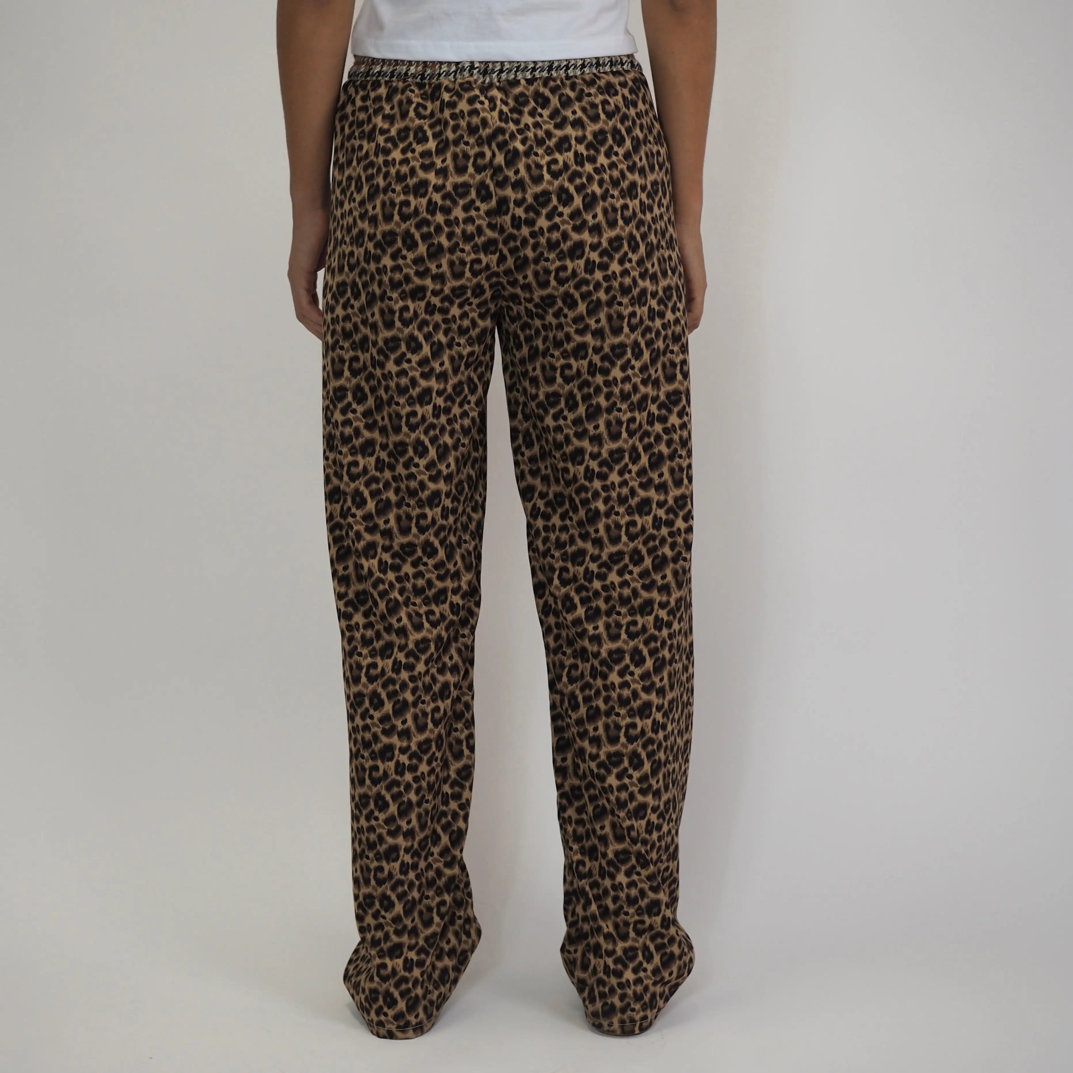 Fashion Leopard Animal Cheetah Y2k Wide Leg Going Out Streetwear Pants