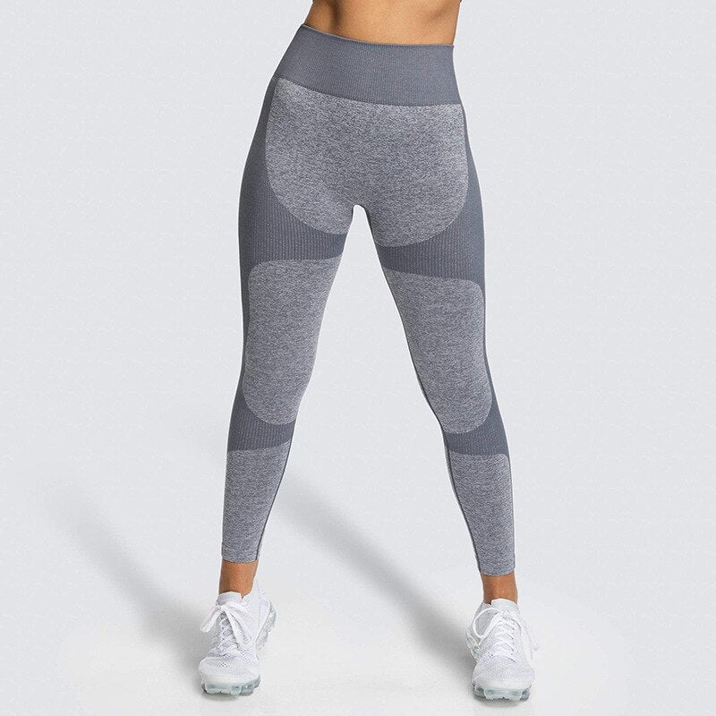 Mojoyce Cloud Hide Yoga Pants Seamless Fitness Sports Leggings High Waist Women Athletic Long Tights Girls Gym Workout Running Trousers