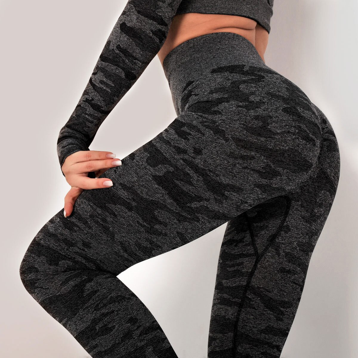 Mojoyce Camouflage Yoga Pants Workout Push Up Leggings Women Gym Clothing Fitness High Waist Tights Seamless Sportswear