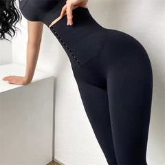 Mojoyce Cloud Hide Yoga Pants High Waist Trainer Slimming Tummy Control Butt Lifter Sports Legging Long Fitness Tights Shapewear