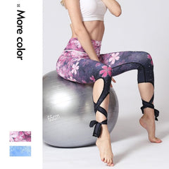 Mojoyce Cloud Hide Yoga Pants Women Flower Sports Leggings Sexy High Waist Sexy Long Tights Fitness Running Trouser Workout Plus Size XL