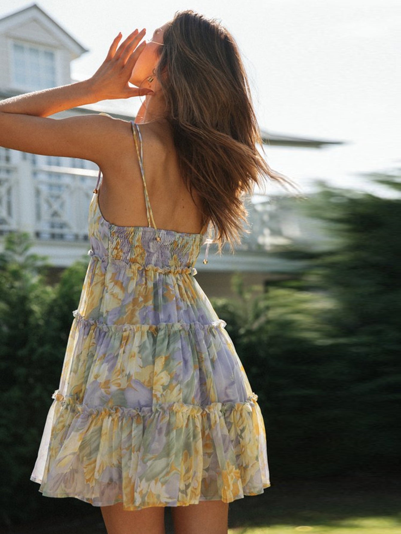 Knot Floral Print Dress