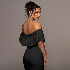 Best Dressed Strapless Gown - Black