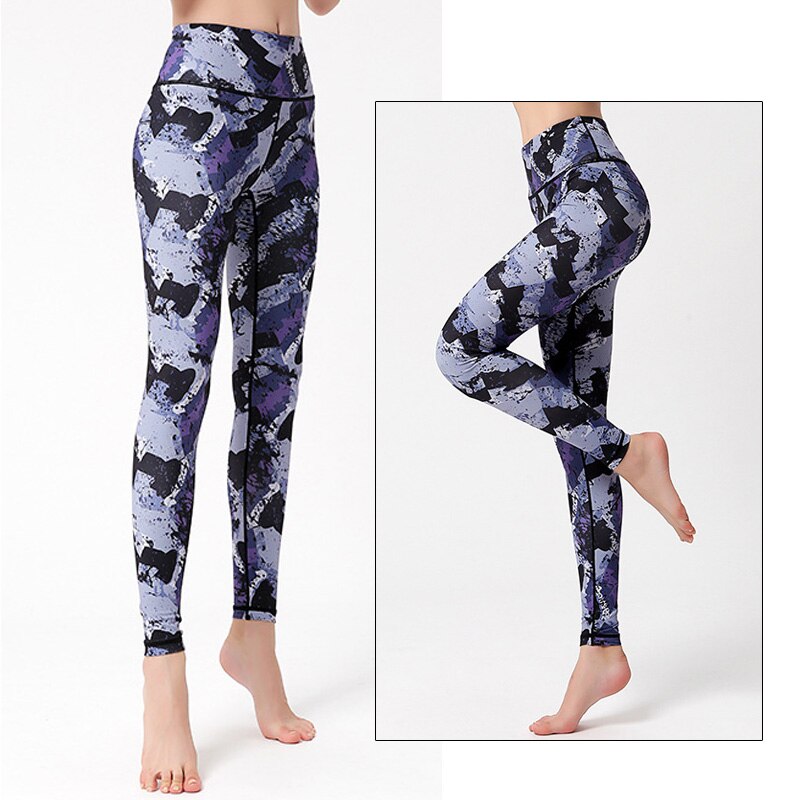 Mojoyce Cloud Hide Women Home Yoga Pants Fitness Gym Exercise Sports Leggings High Waist Sexy Long Print Tights Workout Running Trouser