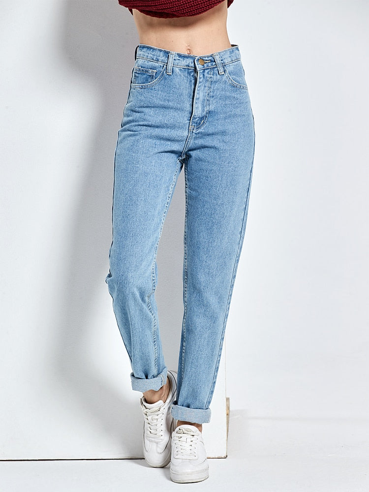 Harem Pants Vintage High Waist Jeans Woman Boyfriends Women's Jeans Full Length Mom Jeans Cowboy Denim Pants Vaqueros Mujer