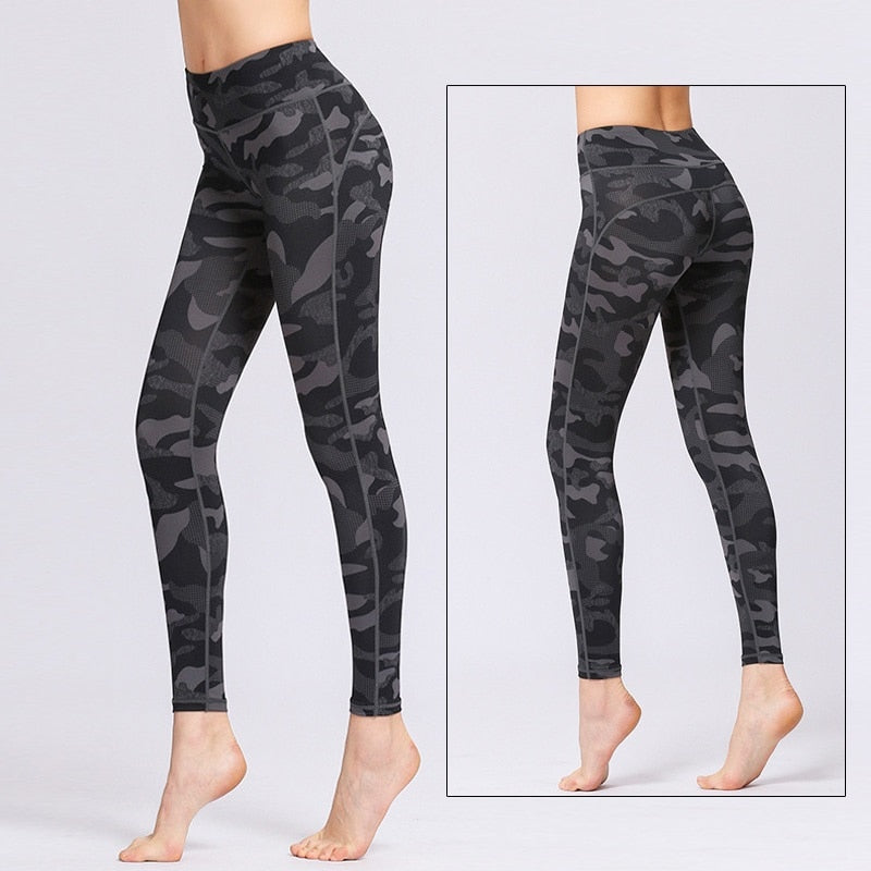 Mojoyce Cloud Hide Women Home Yoga Pants Fitness Gym Exercise Sports Leggings High Waist Sexy Long Print Tights Workout Running Trouser