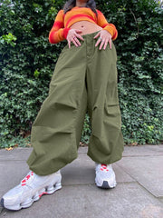 Mojoyce  Cuteandpsycho Streetwear Joggers Baggy Trousers Loose Wide Leg Women Punk Sweatpants Chic Solid Fashion Vintage Pants Casual Y2K