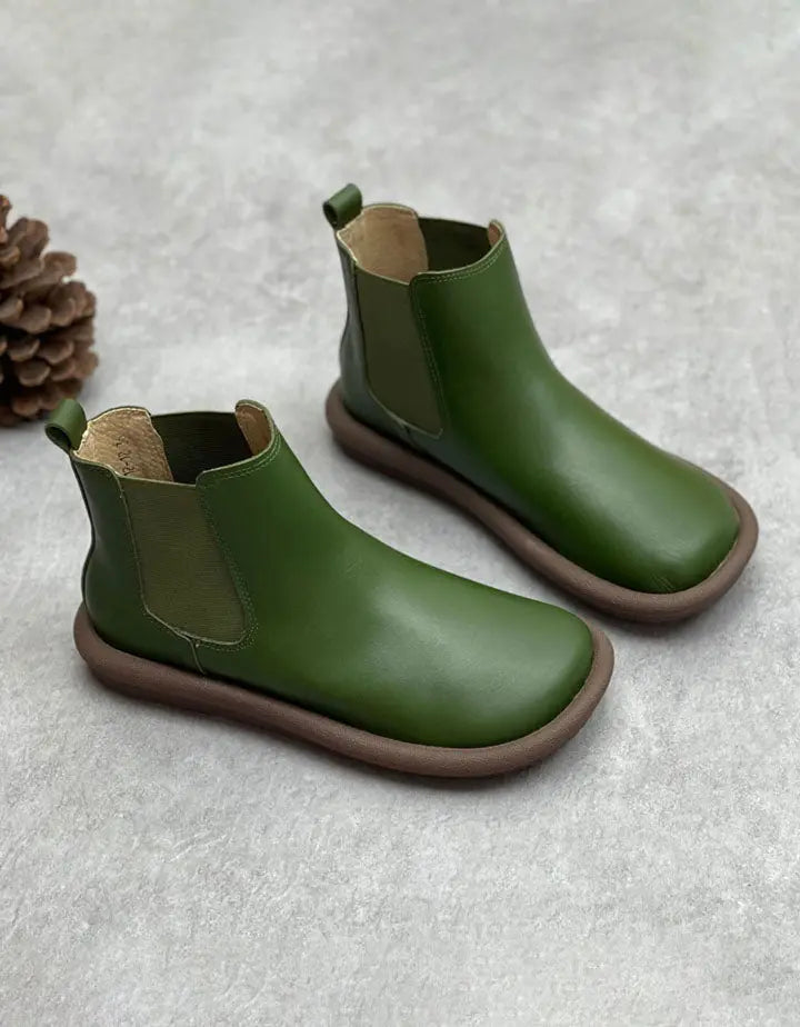 Autumn Soft Leather Boots