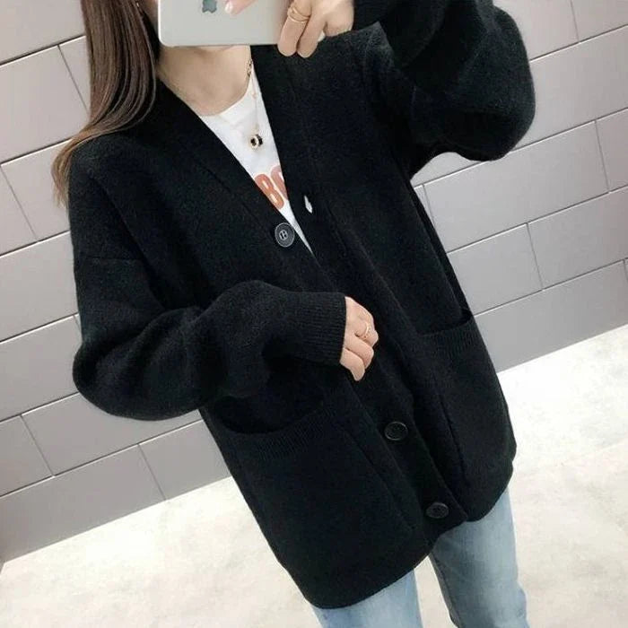 Stylish Fashionable Comfortable Cozy New Casual Slim Knitted Long Sleeve Cardigan Sweater