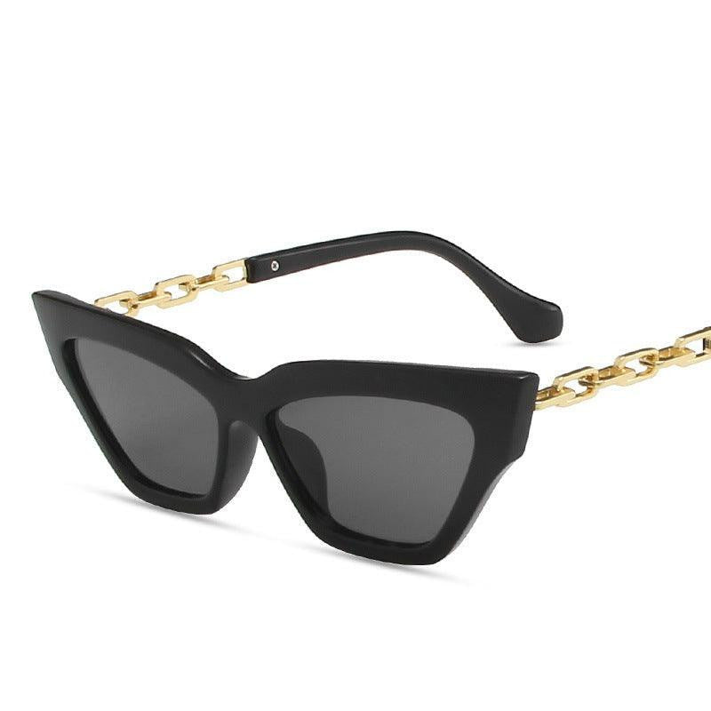 Grace Cat Eye Chain Strap Sunglasses