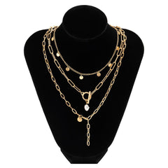 Hattie Link Chain Pearl Necklace