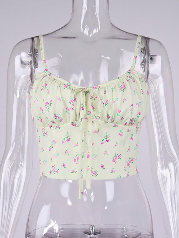 Jessamine Floral Spaghetti Strap Top