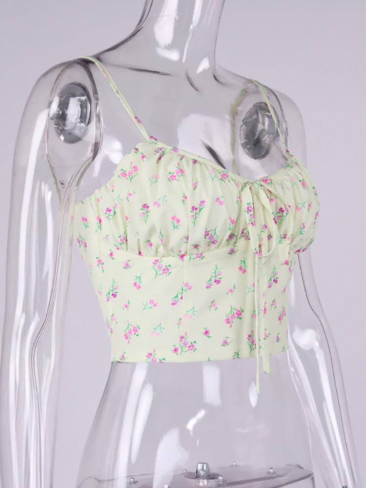 Jessamine Floral Spaghetti Strap Top