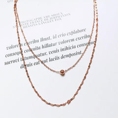 Mona 2-pieces Thin Chain Necklace