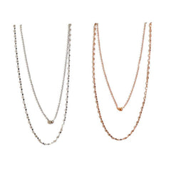 Mona 2-pieces Thin Chain Necklace