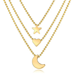 Reba 3-pieces Thin Chain Necklace Set